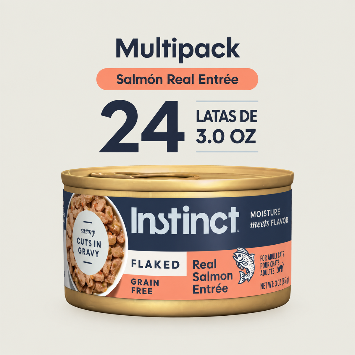 Instinct Alimento Húmedo para Gato Flaked Entrée Salmón 3 oz