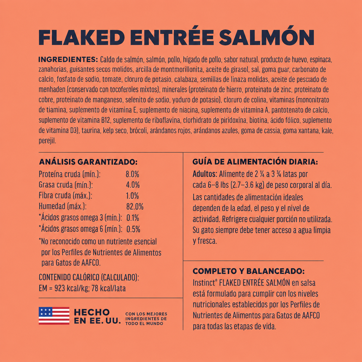 Instinct Alimento Húmedo para Gato Flaked Entrée Salmón 3 oz