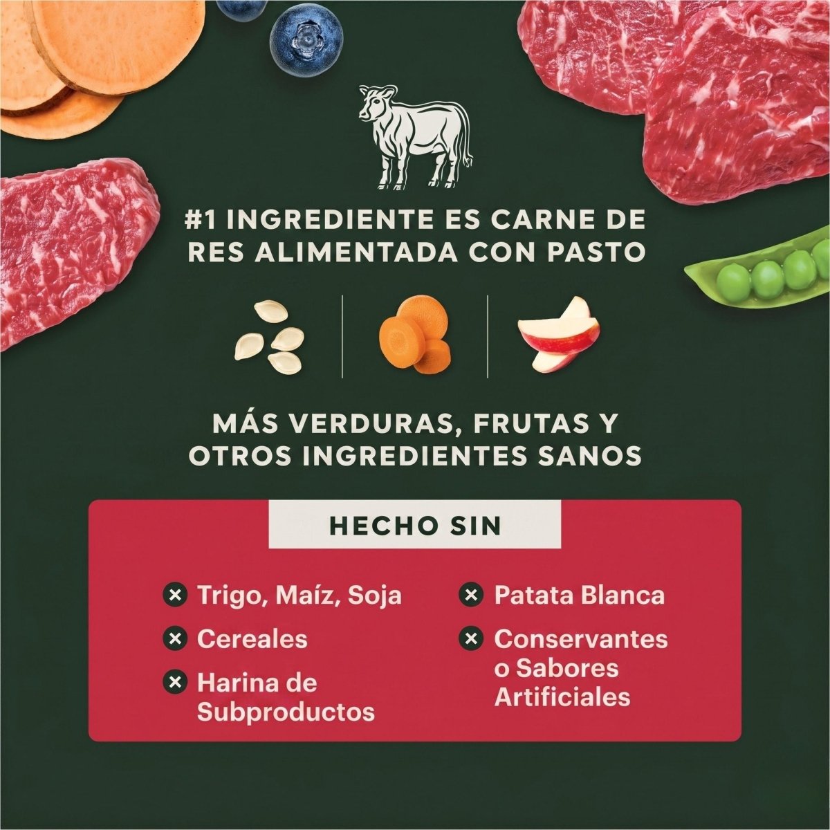 Alimento Para Perros Instinct Raw Boost de Res, Sin Granos - Instinct México