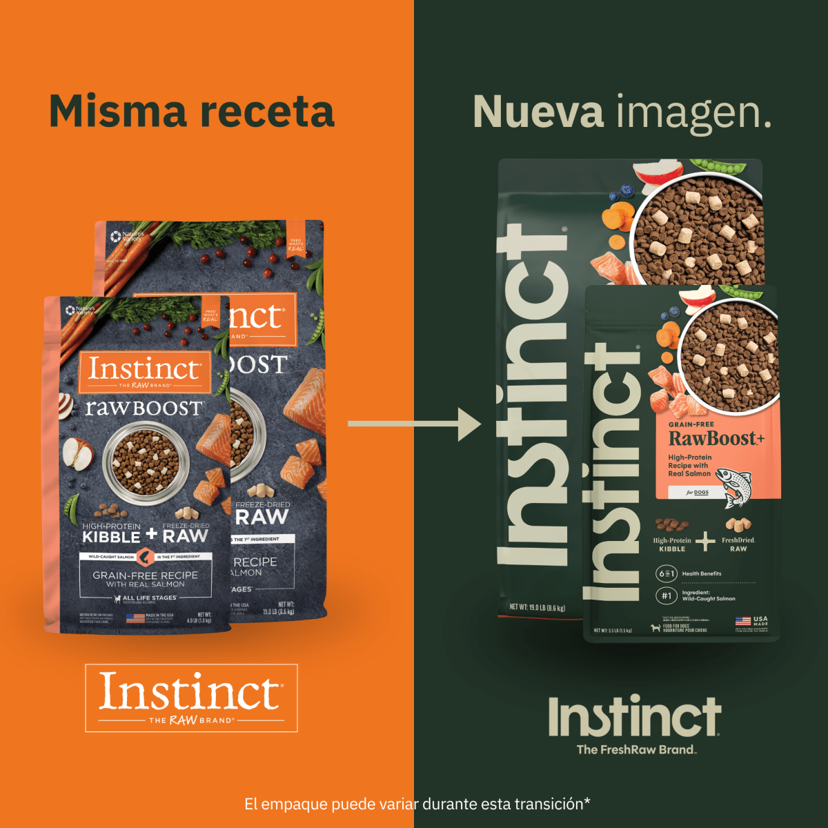 Alimento Para Perros Instinct Raw Boost, Sabor Salmón Sin Cereales - Instinct México