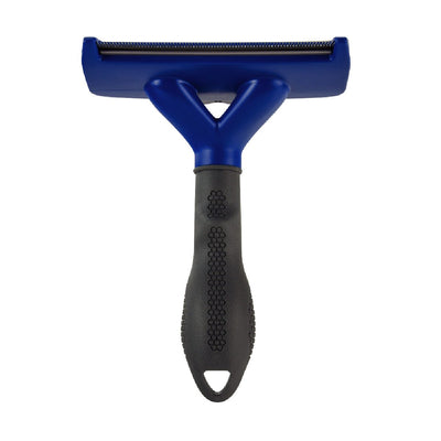 Cepillo deslanador de pelo largo para perro grande, Color azul - Instinct México