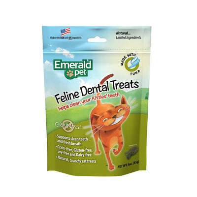 🎁 Emerald Pet Premios Dentales para Gato Sabor Atún, Control de Sarro, 85g (100% off) - Instinct México