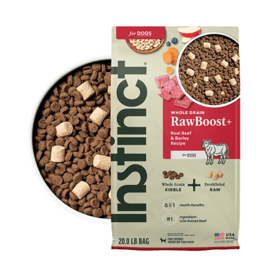 Instinct Raw Boost Alimento Seco para Perro Receta Res Real con Granos Integrales y Carne Cruda Liofilizada - Instinct México