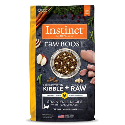 Instinct Raw Boost Grain Free Pollo, para Gatos con Croquetas y Carne Cruda Liofilizada. - Instinct México