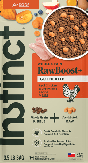 Instinct Raw Boost Gut Health Alimento Seco para Perro Salud Digestiva - Pollo con Probióticos y Granos - 18lb - Instinct México