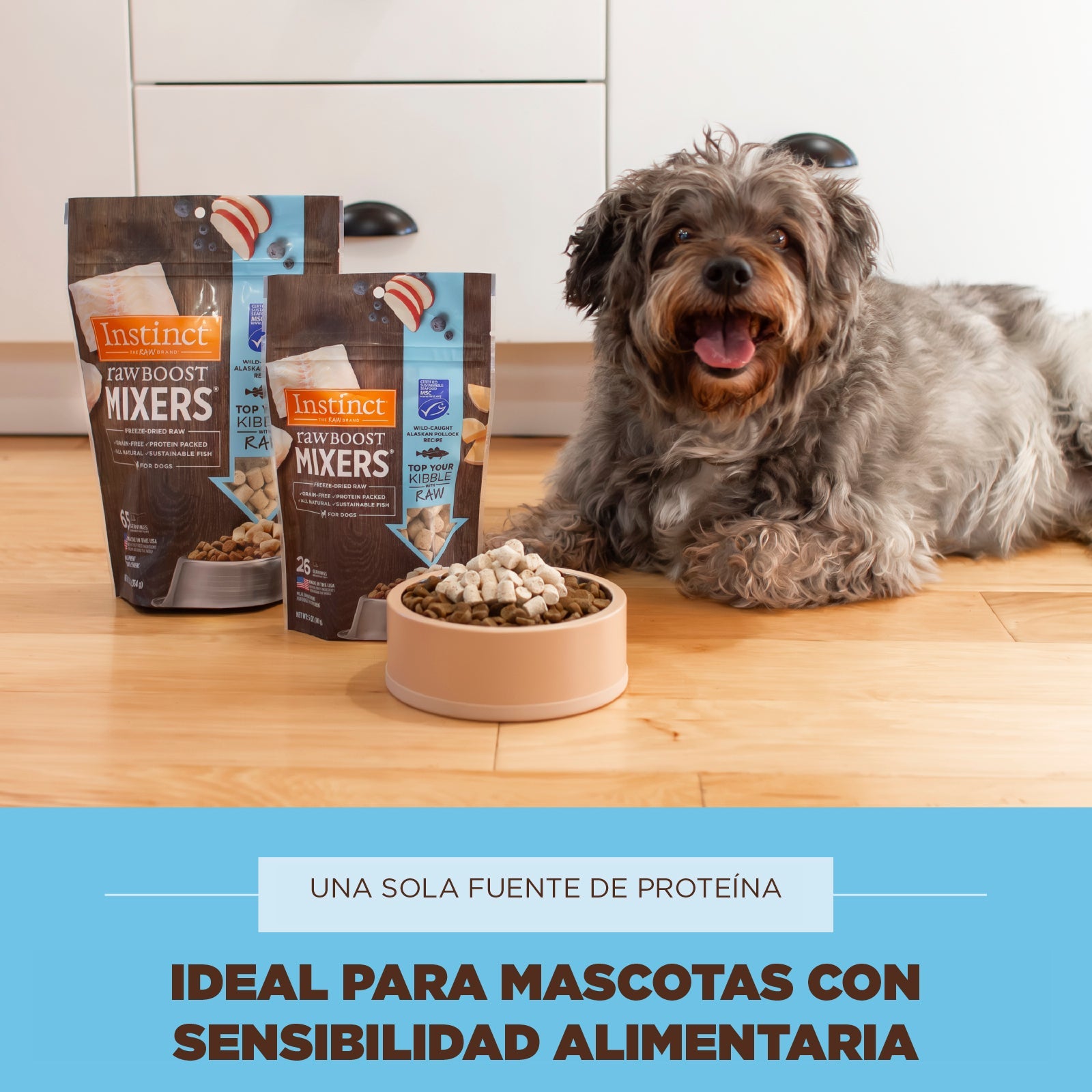 Instinct Raw Boost Mixers Perros, Pollock Liofilizado, Complemento Nutricional Alto En Proteína, 5 Oz - Instinct México