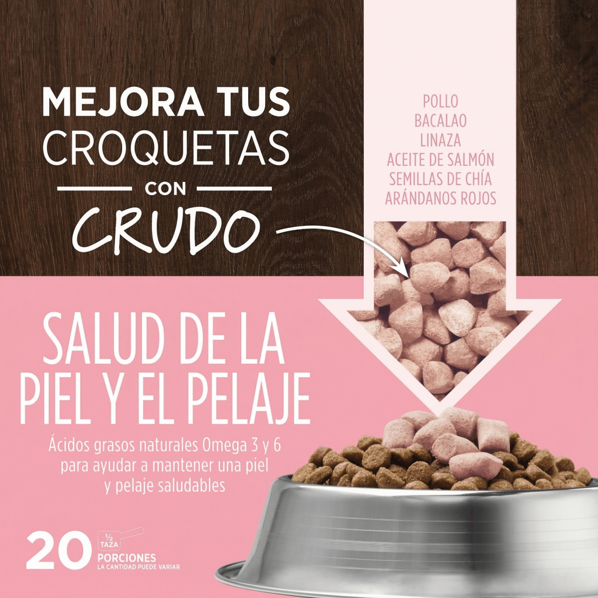 Instinct Raw Boost Mixers Piel y Pelaje Sanos para Gato, 0.75 Oz - Instinct México