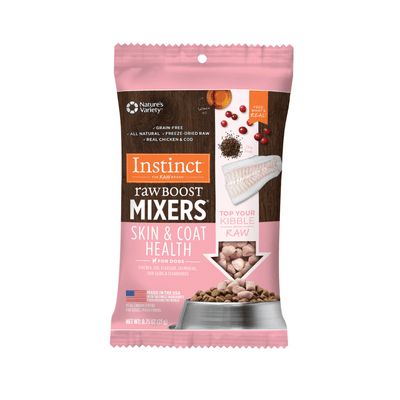 Instinct Raw Boost Mixers Piel y Pelaje Sanos para Perro, 0.75 Oz - Instinct México