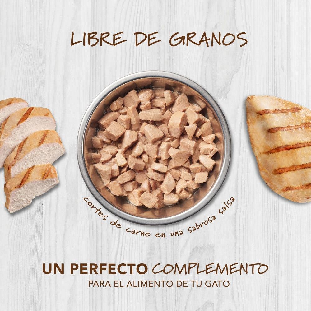 Alimento Húmedo Healthy Cravings Instinct para Gato, Sabor Pollo 85g