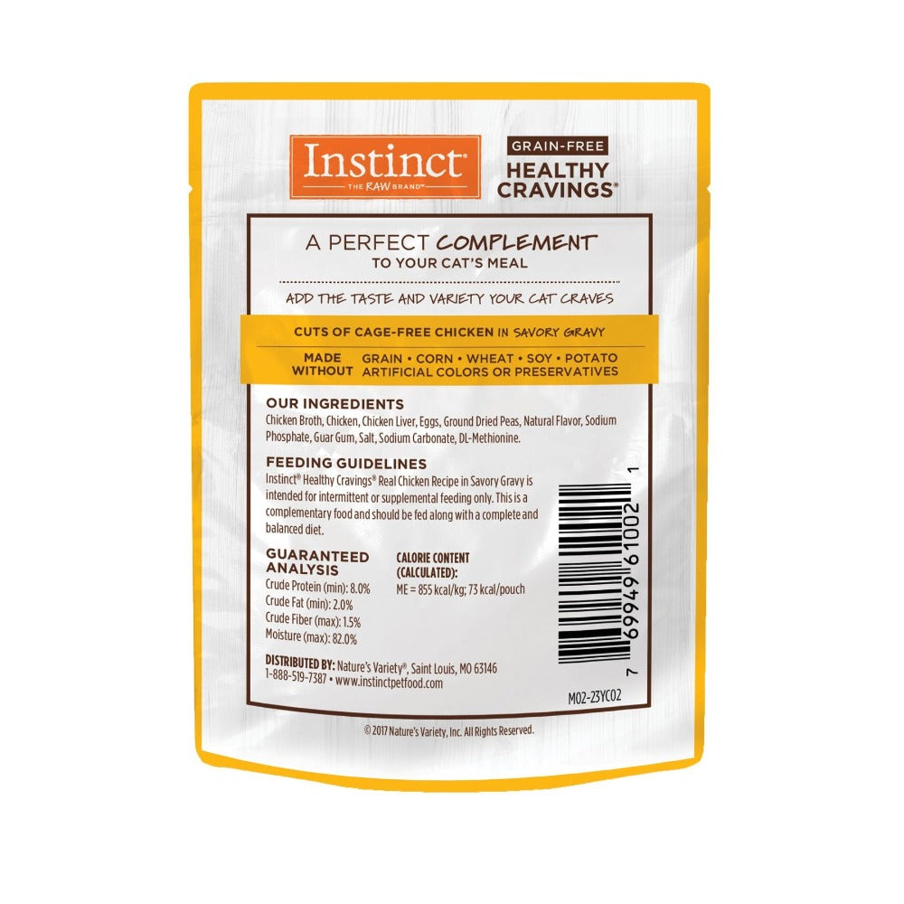 Alimento Húmedo Healthy Cravings Instinct para Gato, Sabor Pollo 85g