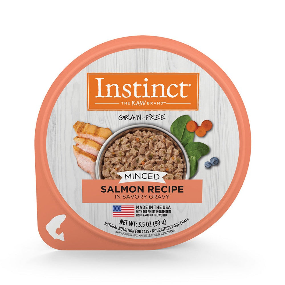 Alimento Instinct Original Minced Cups Para Gato, Sabor Salmón. 99 g