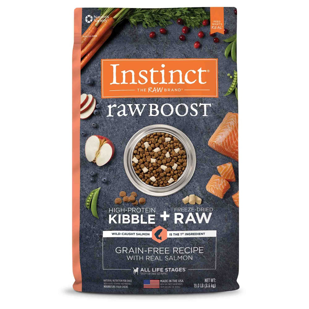 Alimento Para Perros Instinct Raw Boost, Sabor Salmón Sin Cereales