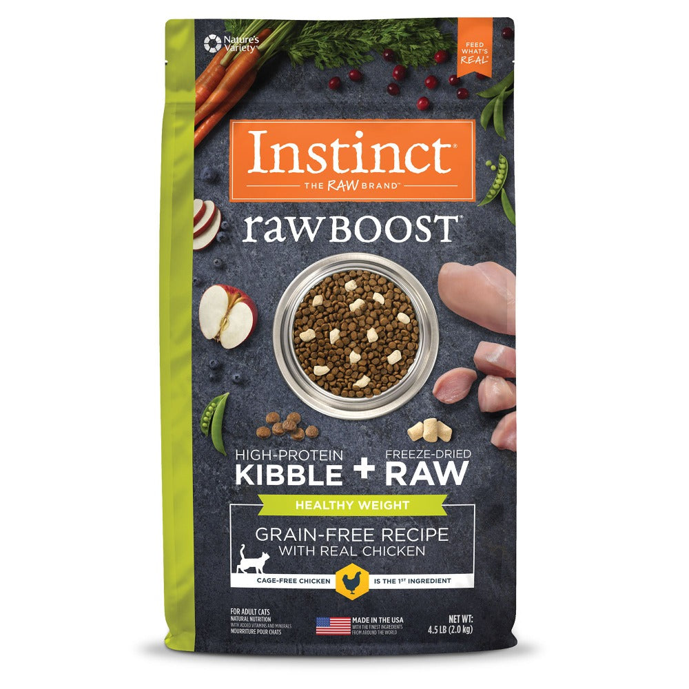 Alimento Para Gatos Instinct Raw Boost Peso Saludable, Sabor Pollo Sin Granos