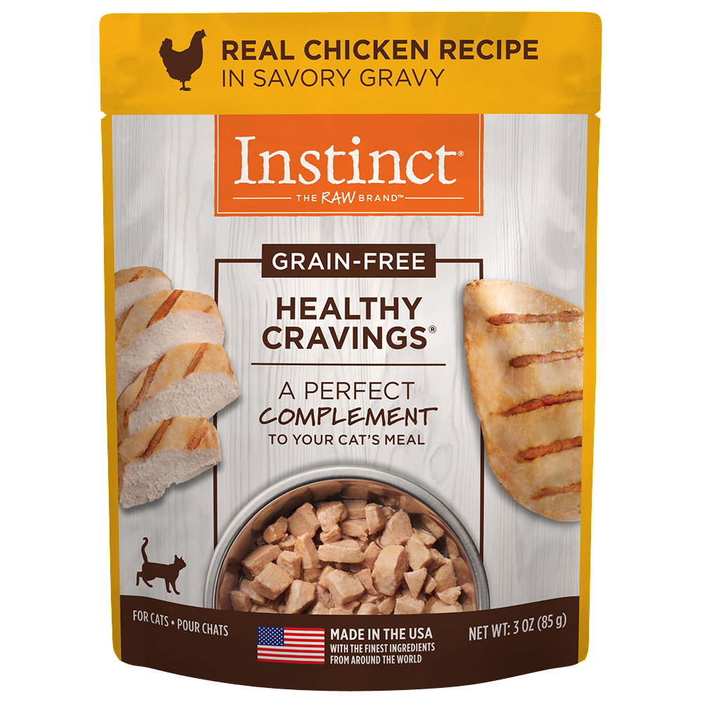 Alimento Húmedo Healthy Cravings Instinct para Gato, Sabor Pollo 85g
