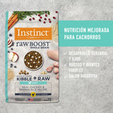 Instinct Raw Boost de Pollo con Granos y Arroz Integral para Cachorros 9.07 kg
