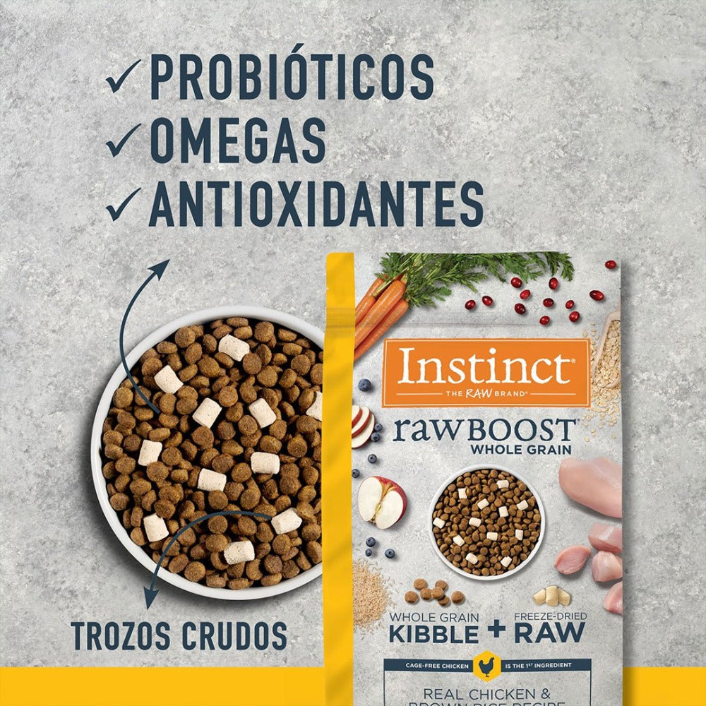Instinct Raw Boost de Pollo con Granos y Arroz Integral - Para Perros