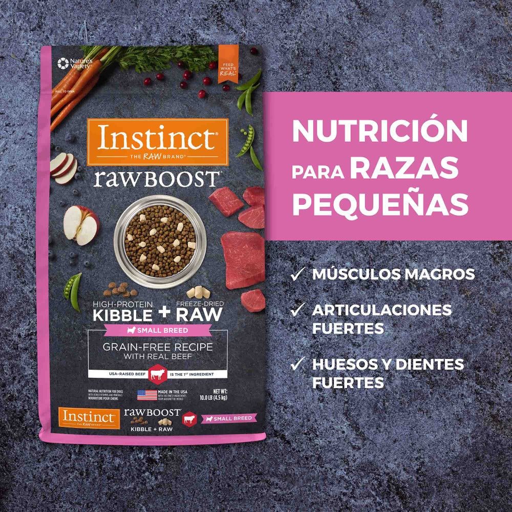 Alimento Para Perros Instinct Raw Boost Razas Pequeñas, Sabor Res Sin Granos - Instinct México