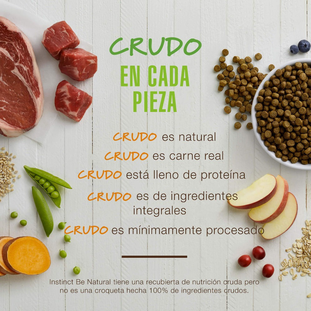 Instinct Be Natural Alimento para perro con Carne de Res