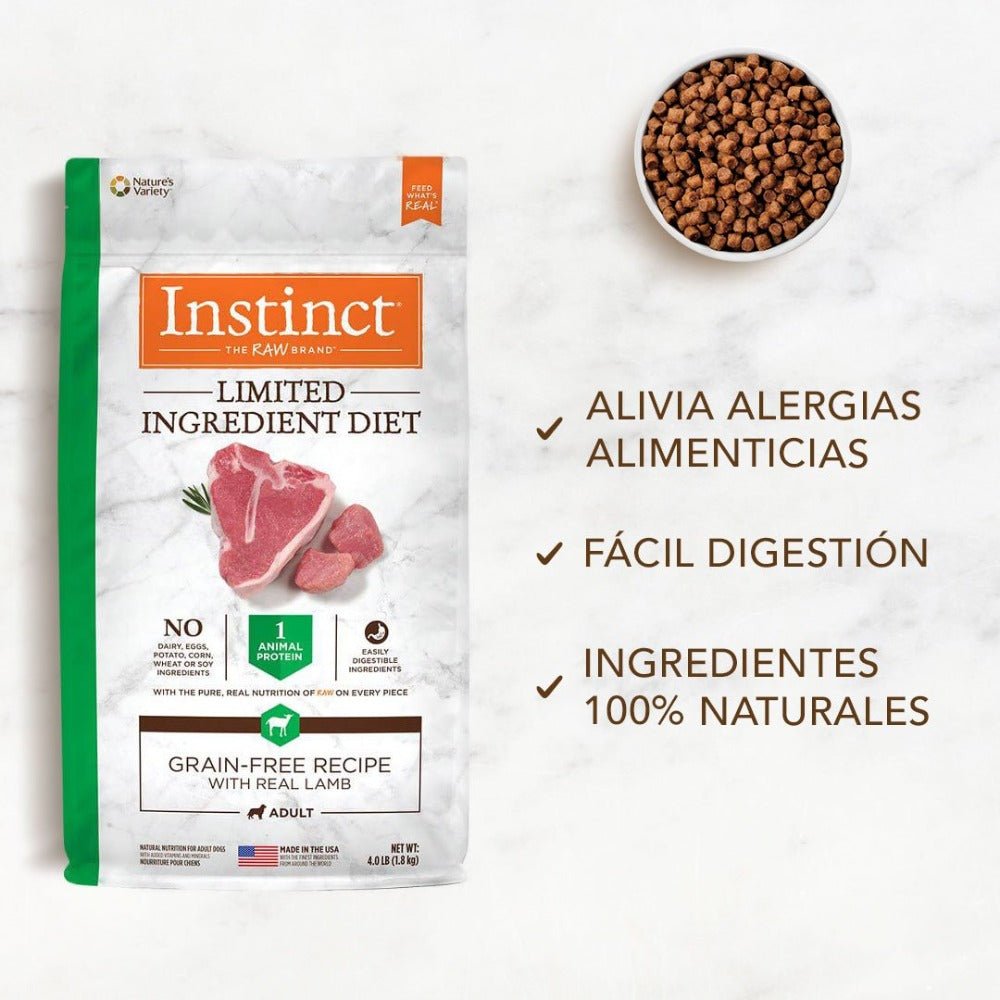 Instinct LID Alimento para Perros con Alergia, Cordero - Instinct México