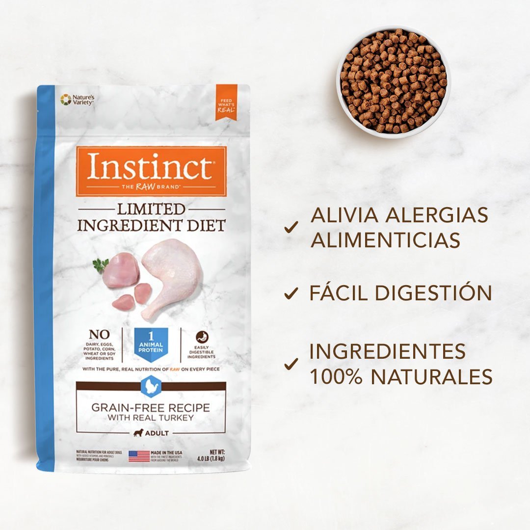 Instinct LID Alimento para Perros con Alergias, Pavo - Instinct México