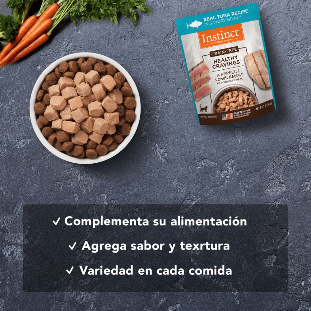 Instinct Original Healthy Cravings Alimento Húmedo para Gato, Receta de Atún 85g - Instinct México