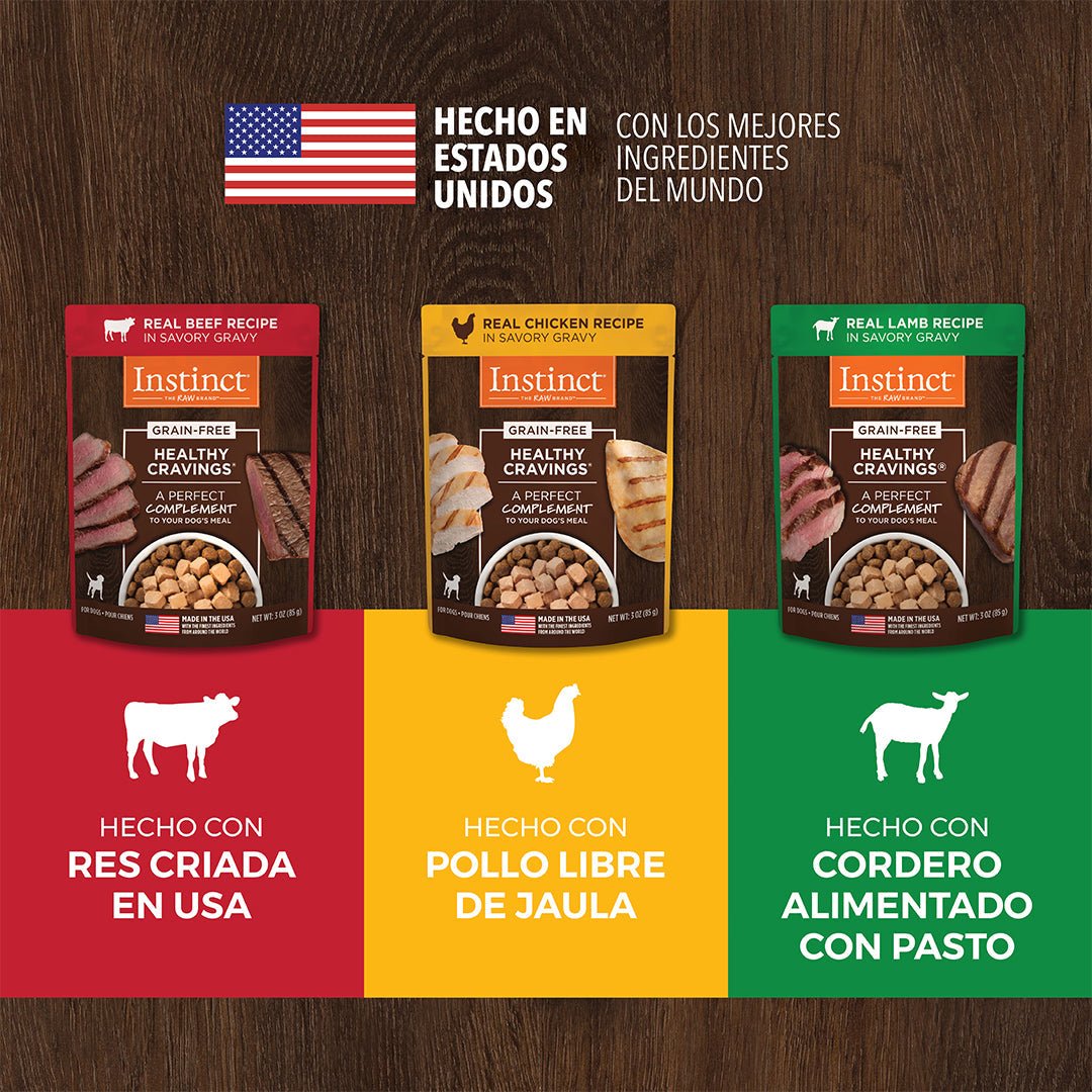 Instinct Original Healthy Cravings Alimento Húmedo para Perro, Mix de Recetas, Pack 12 sobres de 85 g - Instinct México