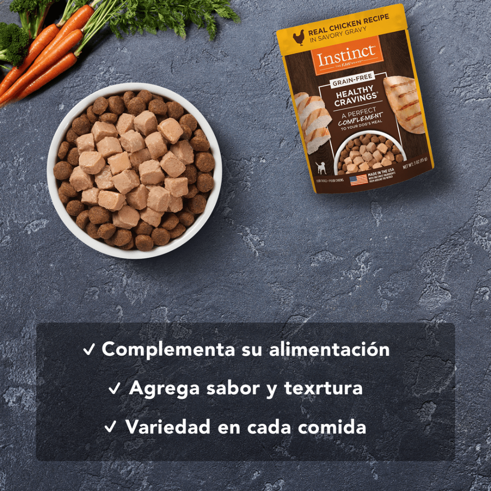 Instinct Original Healthy Cravings Alimento Húmedo para Perro, Receta de Pollo 85g - Instinct México