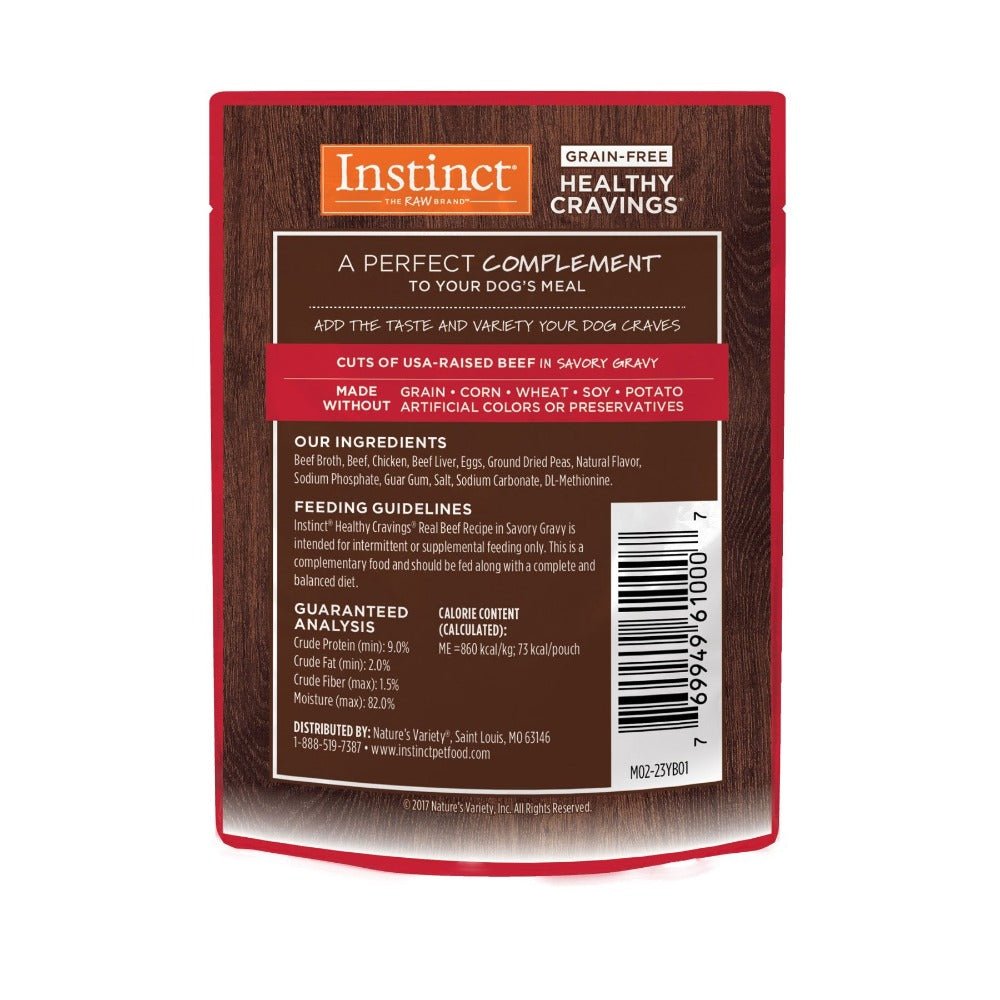 Instinct Original Healthy Cravings Alimento Húmedo para Perro, Receta de Res 85g - Instinct México