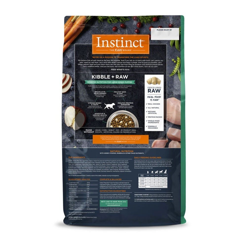 Instinct Raw Boost Croquetas para Cachorro de Razas Grandes - Instinct México