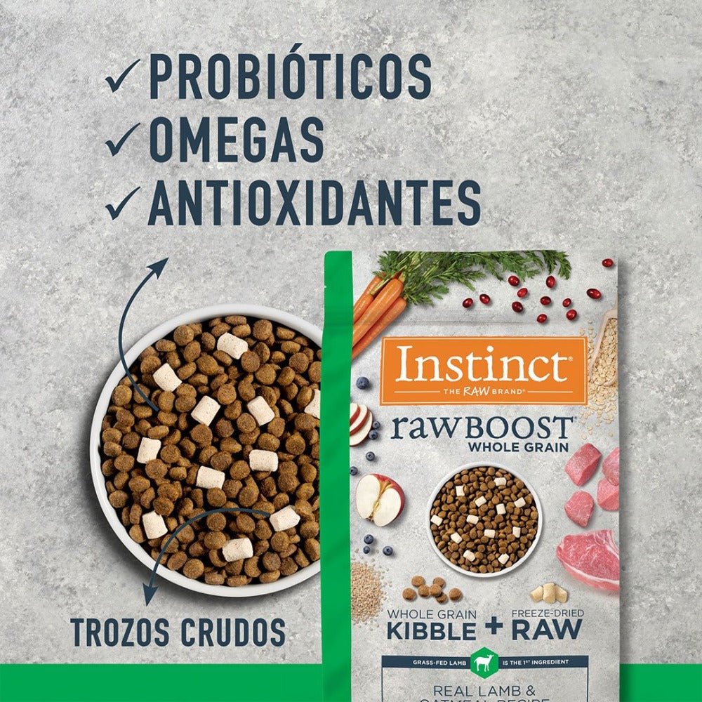 Instinct Raw Boost Croquetas para Perro, Receta de Cordero - Instinct México